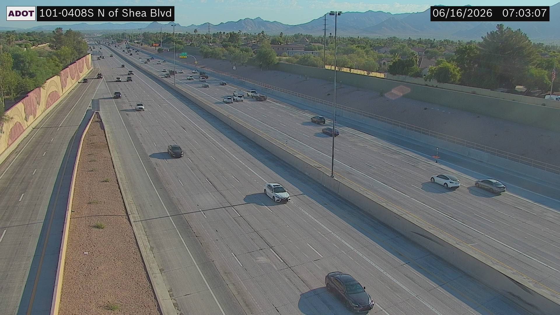 Live snapshot from SR-101 @N of Shea Blvd