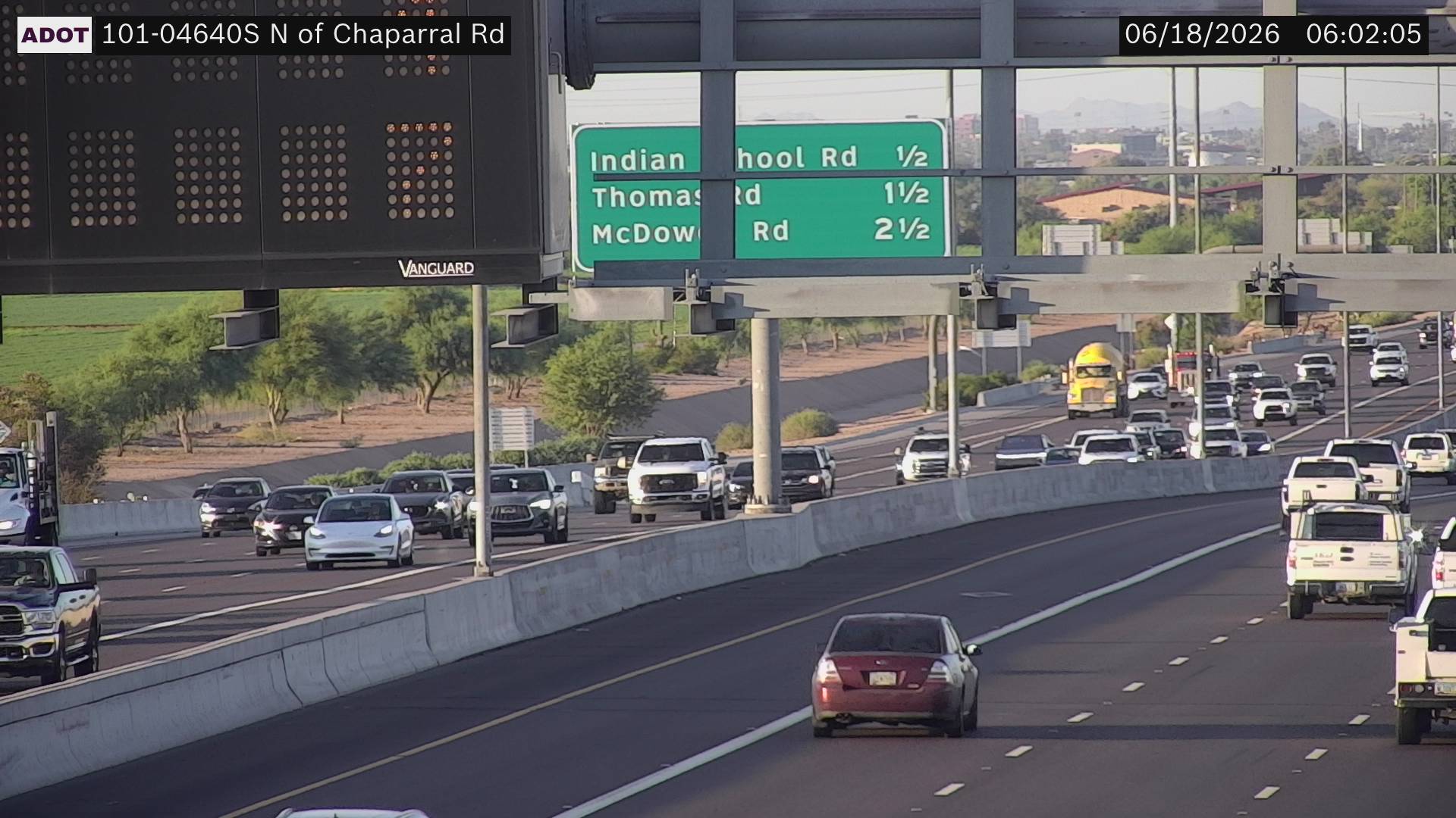 Live snapshot from SR-101 @N of Chaparral Rd