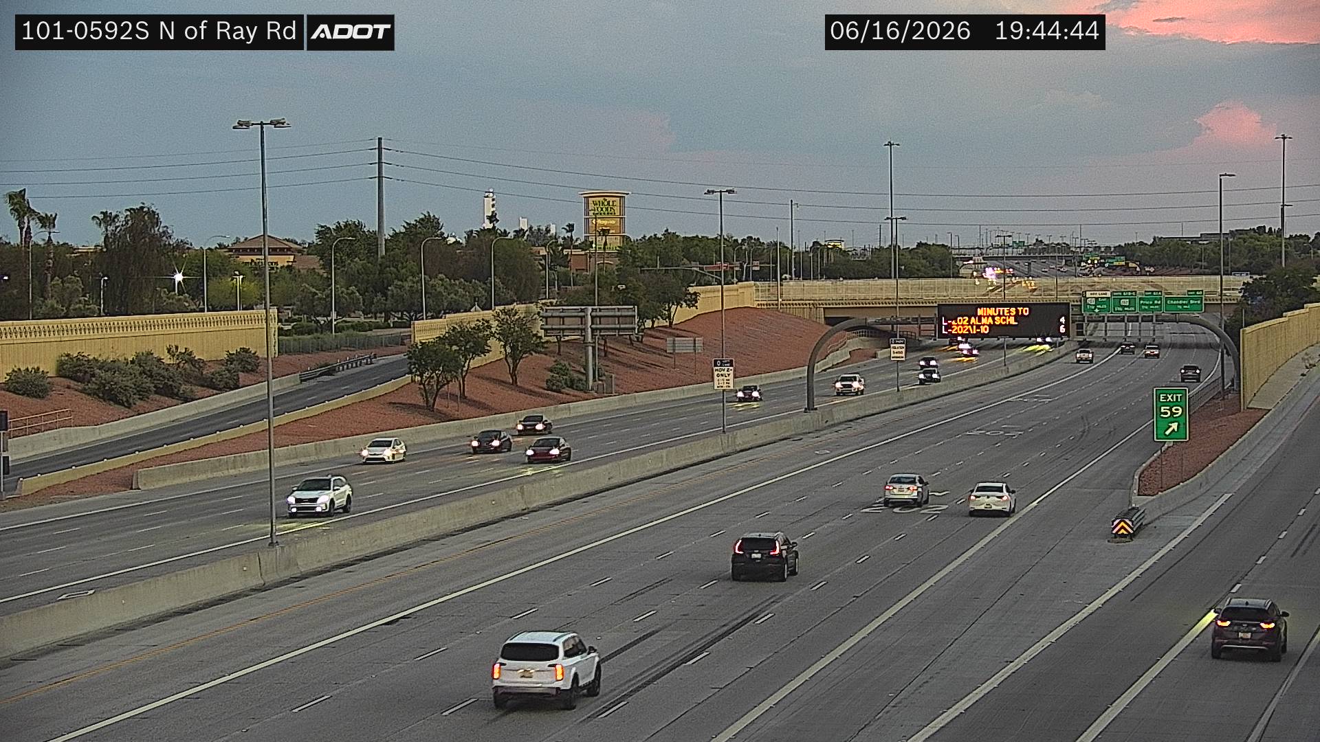Live snapshot from SR-101 @N of Ray