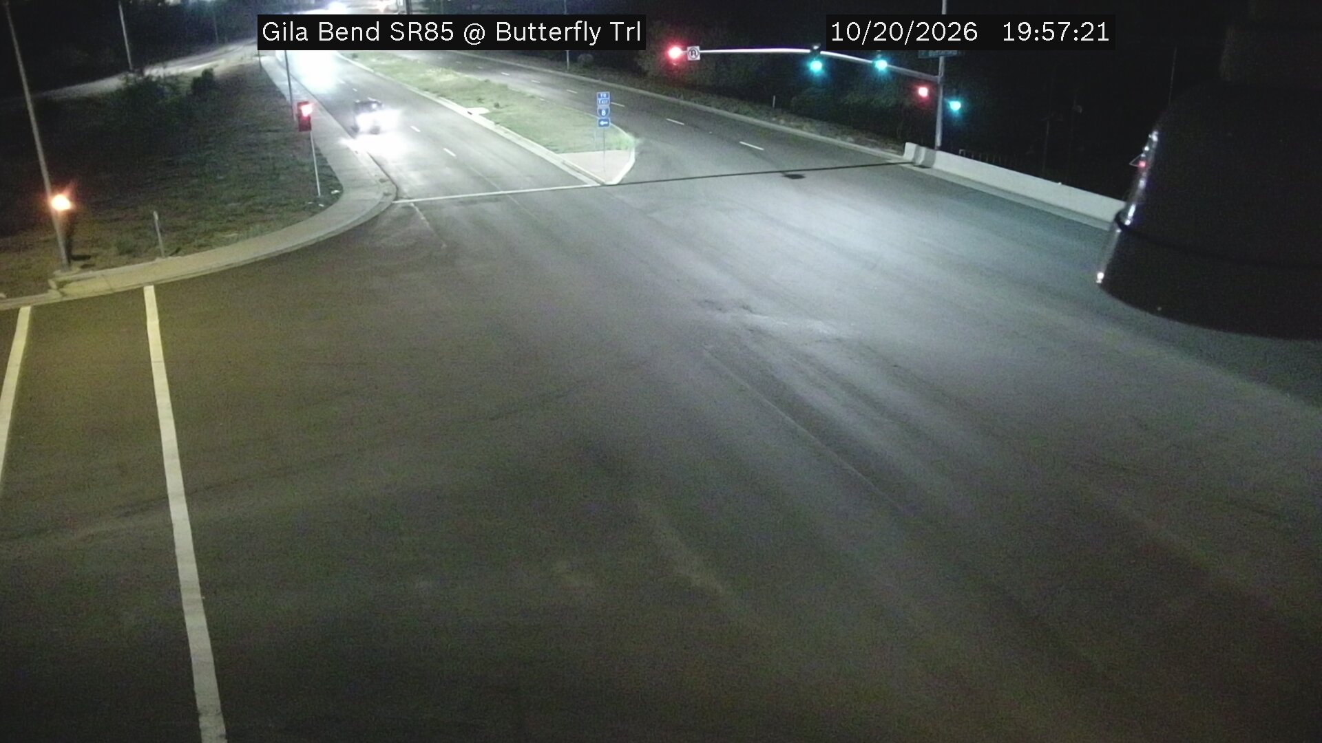 Imagen de la cámara de tráfico de ADOT en Gila Bend