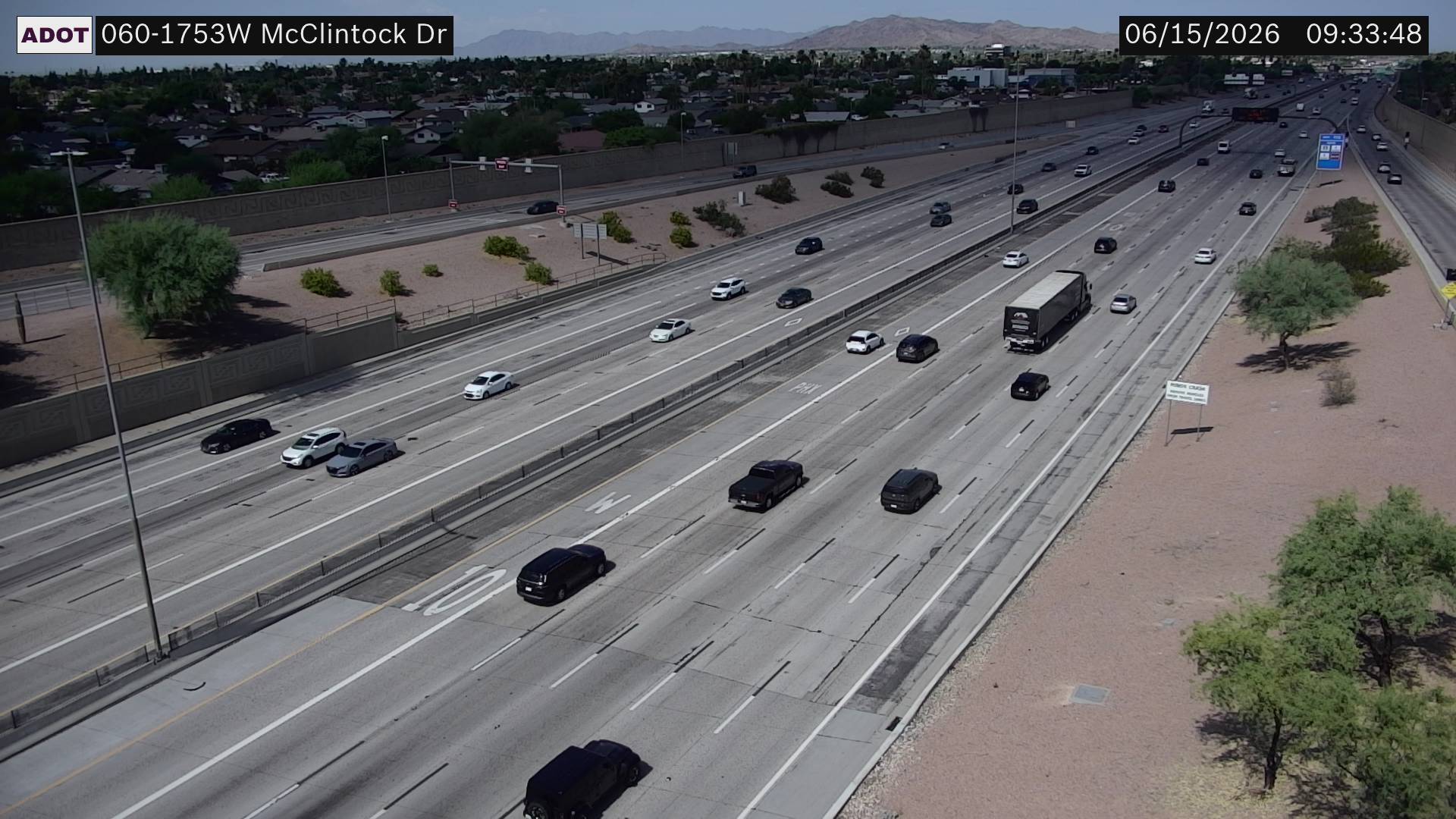Live snapshot from US-60 @McClintock Dr