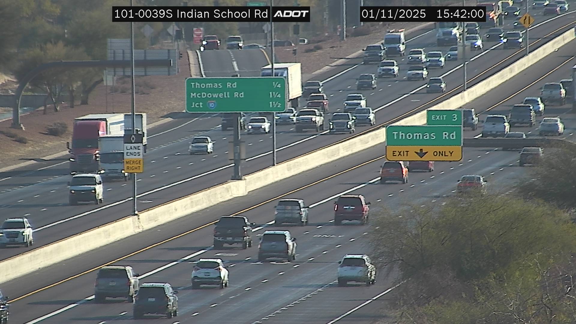 Live snapshot from SR-101 @Indian School Rd